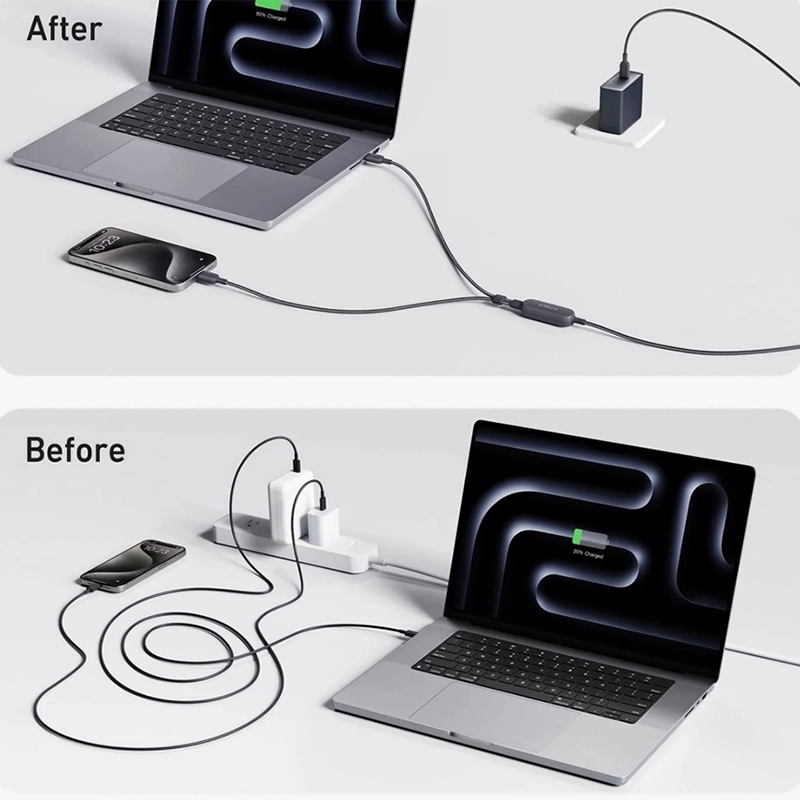 Anker 2-in-1 USB-C to USB-C Cable (4ft, 140W) A8895